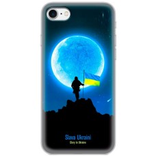 Чохол для iPhone 7 / 8 / SE MixCase патріотичні воїни на тлі місяця