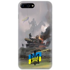 Чохол для iPhone 7 Plus / 8 Plus MixCase патріотичні танки у вогні