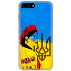 Чохол для iPhone 7 Plus / 8 Plus MixCase патріотичні українка у вишиванці