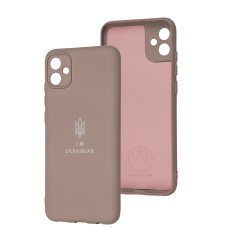 Чохол для Samsung Galaxy A04E (A042) Full Premium Тризуб рожевий / pink sand