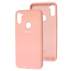 Чохол для Samsung Galaxy A11 / M11 Silicone Full рожевий / персиковий