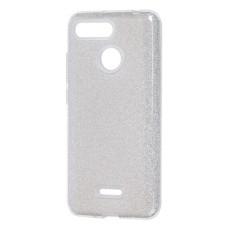 Чохол для Xiaomi Redmi 6 Shining Glitter з блискітками сріблястий