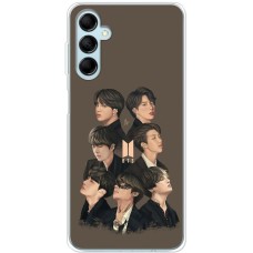 Чохол для Samsung Galaxy M14 (M146) MixCase BTS на коричневому
