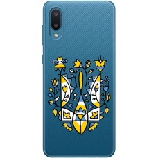 Чохол для Samsung Galaxy A02 (A022) MixCase патріотичний "герб із квітів"