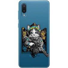 Чохол для Samsung Galaxy A02 (A022) MixCase патріотичні військовий кіт захисник