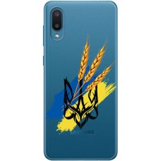 Чохол для Samsung Galaxy A02 (A022) MixCase патріотичні військовий герб із колосками