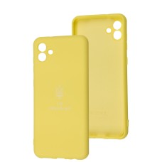 Чохол для Samsung Galaxy A04 (A045) Silicone Full Тризуб жовтий