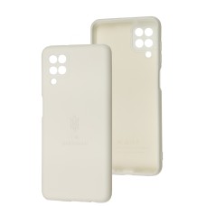 Чохол для Samsung Galaxy A12 / M12 Silicone Full Тризуб білий