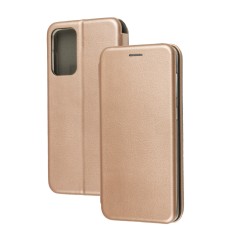 Чохол книжка Premium для Samsung Galaxy A33 5G рожево-золотистий