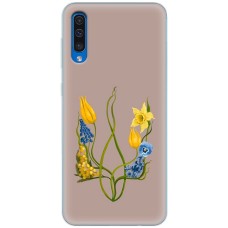 Чохол для Samsung Galaxy A30S (A307) / A50 (A505) MixCase патріотичні квіти у формі г