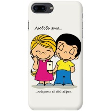 Чехол для iPhone 7 Plus / 8 Plus Mixcase для влюбленных 26
