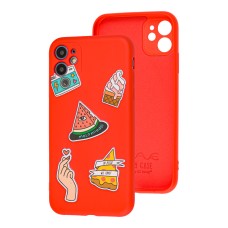 Чохол для iPhone 11 Wave Fancy color style watermelon / red