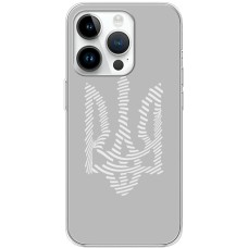 Чохол для iPhone 15 Pro MixCase патріотичні білий тризуб