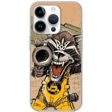 Чохол для iPhone 15 Pro MixCase патріотичні божевільний єнот