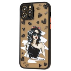 Чохол для iPhone 12 Pro Wave Cartoon black dress