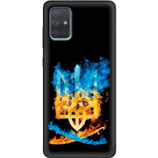 Чохол для Samsung Galaxy A71 (A715) MixCase патріотичні герб та шабля