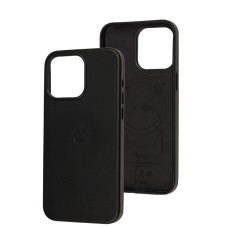 Чохол для iPhone 15 Pro Max Leather with MagSafe чорний