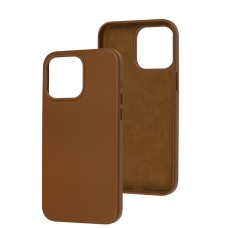 Чохол для iPhone 15 Pro Max Leather with MagSafe saddle brown