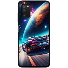 Чохол для Samsung Galaxy A03s (A037) MixCase машини неон на місяці