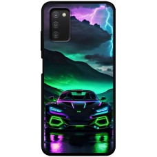Чохол для Samsung Galaxy A03s (A037) MixCase машини неон в ночі