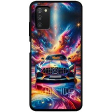 Чохол для Samsung Galaxy A03s (A037) MixCase машини неон кольоровий мікс