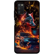Чохол для Samsung Galaxy A03s (A037) MixCase машини неон bmw вовк