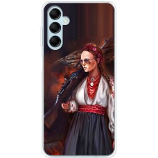 Чохол для Samsung Galaxy A34 (A346) MixCase патріотичні українка з автоматом