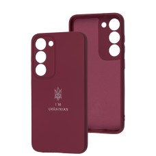 Чохол для Samsung Galaxy S23 (S911) Full Premium Тризуб бордовий / marsala