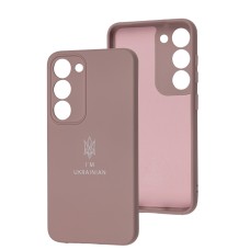 Чохол для Samsung Galaxy S23 (S911) Full Premium Тризуб рожевий / pink sand