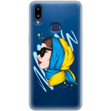 Чохол для Samsung Galaxy A10s (A107) MixCase патріотичні дівчина в жовто-синій 