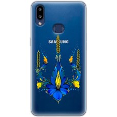 Чохол для Samsung Galaxy A10s (A107) MixCase патріотичні тризуб з квітів