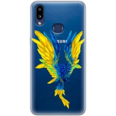 Чохол для Samsung Galaxy A10s (A107) MixCase патріотичні жовто-синій птах