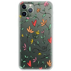 Чохол для iPhone 11 Pro Max Mixcase квіти - листочки