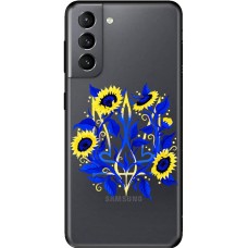 Чохол для Samsung Galaxy S21 (G991) MixCase патріотичні герб соняшники