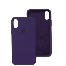 Чохол для iPhone X / Xs Silicone Full elderberry