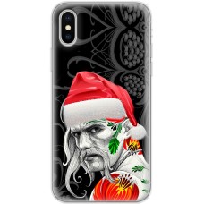 Чохол для iPhone X / Xs MixCase Новий рік козак новорічний