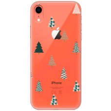 Чохол для iPhone Xr MixCase Новий рік патерн новорічні ялинки