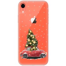 Чохол для iPhone Xr MixCase Новий рік ялинка їде додому