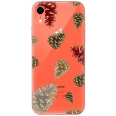 Чохол для iPhone Xr MixCase Новий рік ялинові шишки
