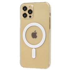 Чохол для iPhone 12/12 Pro MagSafe Silicone Size прозорий