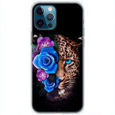 Чохол для iPhone 14 Pro Max MixCase Леопард у квітах