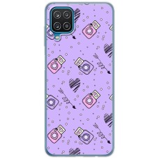Чохол для Samsung Galaxy A12 / M12 MixCase день закоханих фото фіолетовий