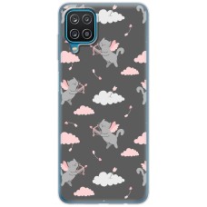 Чохол для Samsung Galaxy A12 / M12 MixCase день закоханих кіт купідон