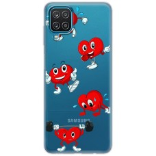Чохол для Samsung Galaxy A12 / M12 MixCase день закоханих смайлик серце
