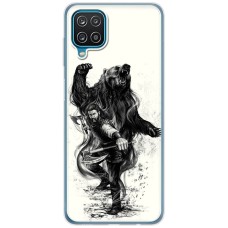 Чохол для Samsung Galaxy A12 / M12 MixCase патріотичні воін та ведмідь