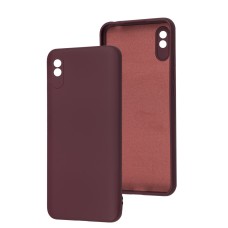 Чохол для Xiaomi Redmi 9A Full camera without logo бордовий