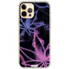 Чохол для iPhone 12 Pro Max MixCase трава листя на чорному