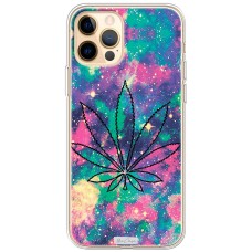 Чохол для iPhone 12 Pro Max MixCase трава лист на кольоровому