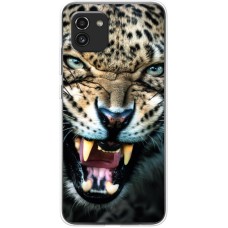 Чохол для Samsung Galaxy A03 (A035) Mixcase тварини ікла леопарда