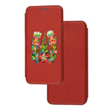 Чохол-книжка Samsung Galaxy S10+ (G975) з малюнком квітучий Тризуб